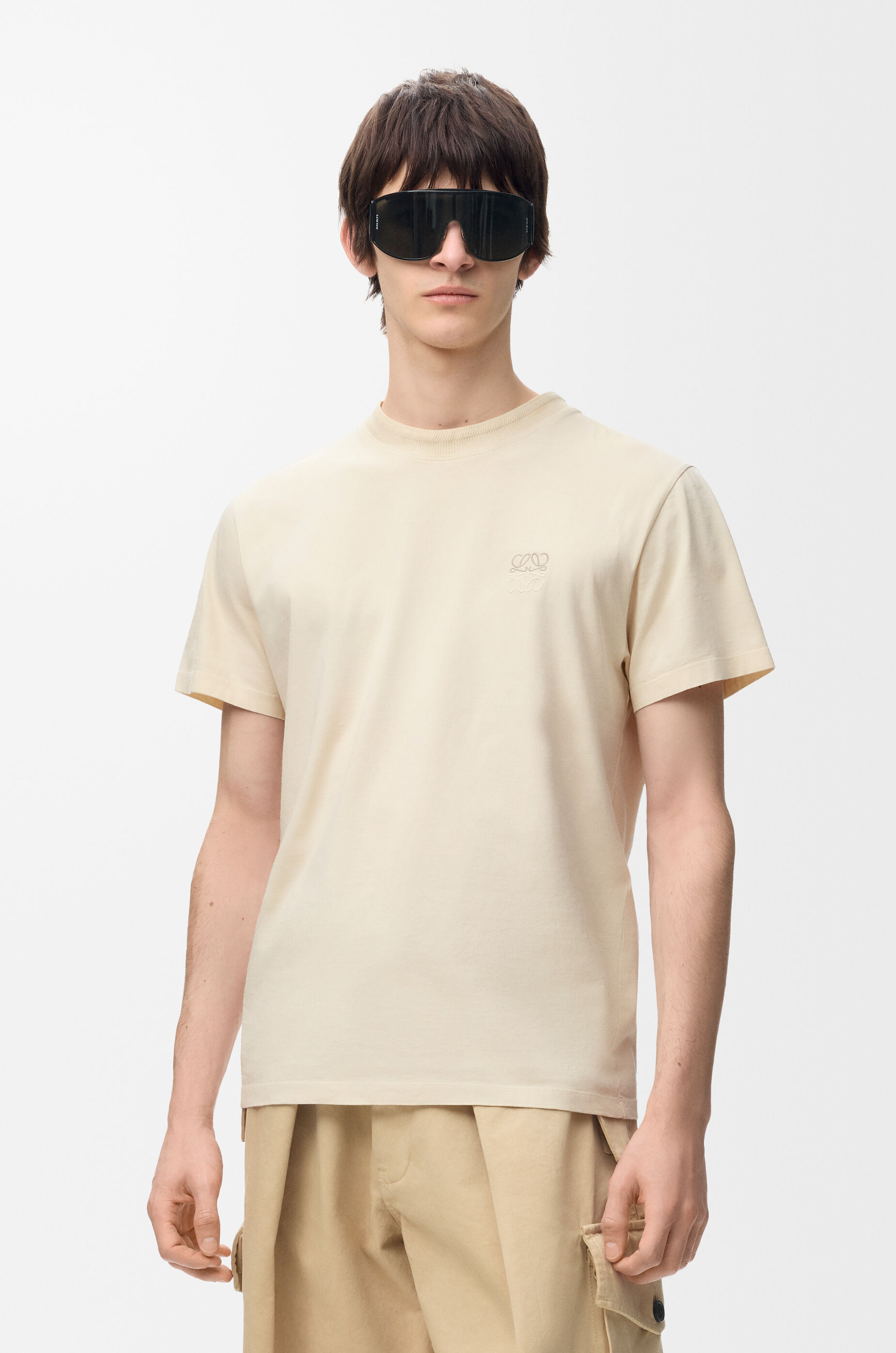 レギュラーフィット Tシャツ（コットン） ベージュ - ロエベ 日本 公式