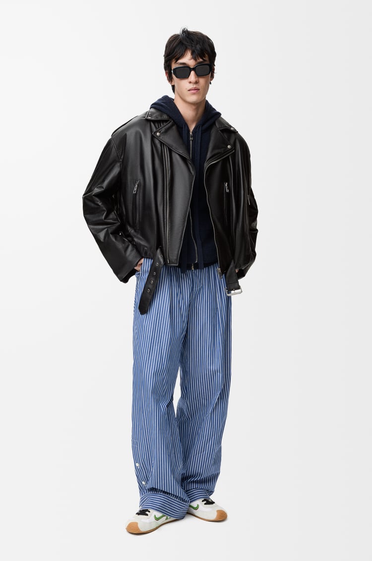 LOEWE Balloon biker jacket in nappa lambskin Black