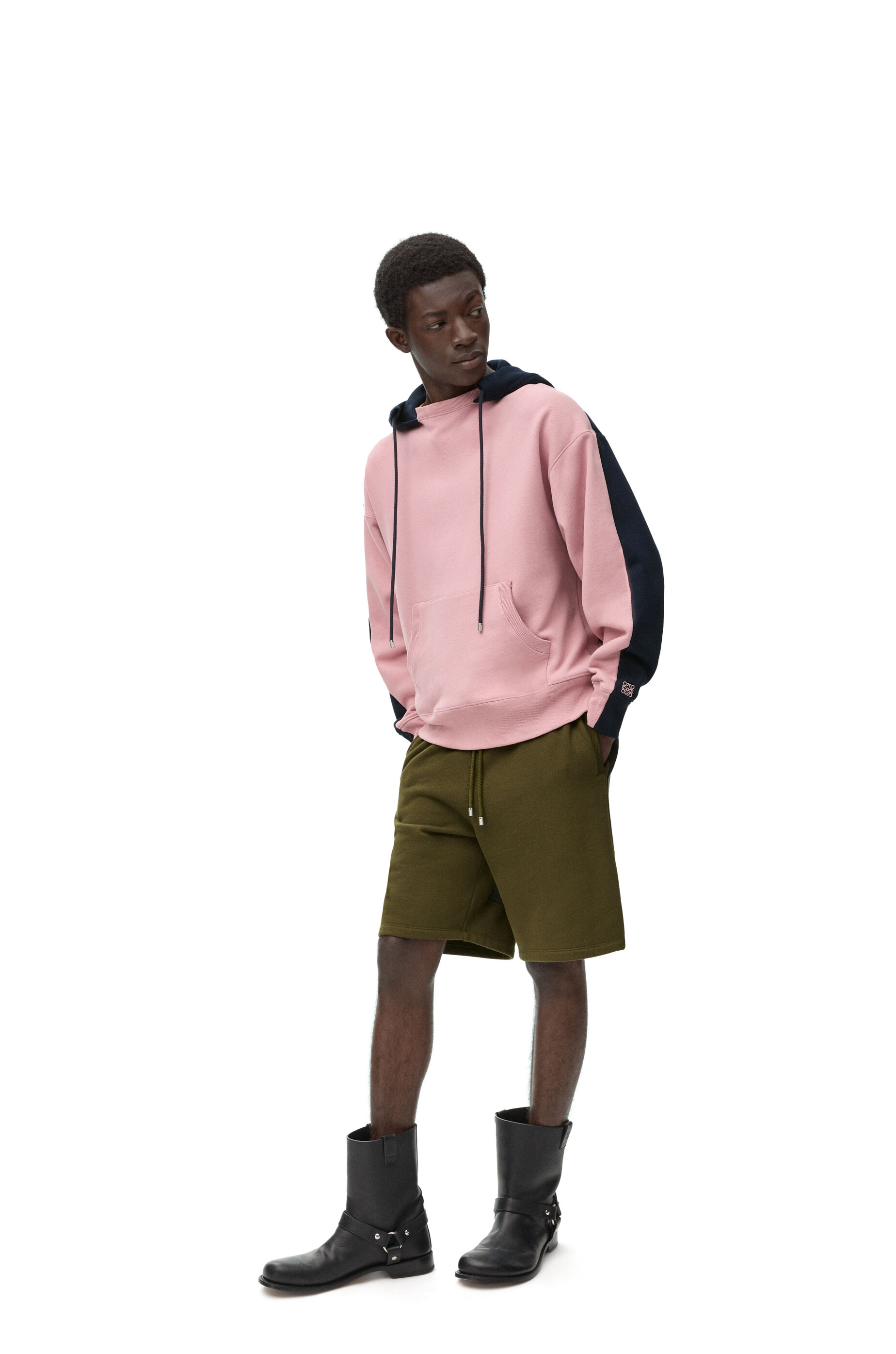 Navy blue pink hoodie shop