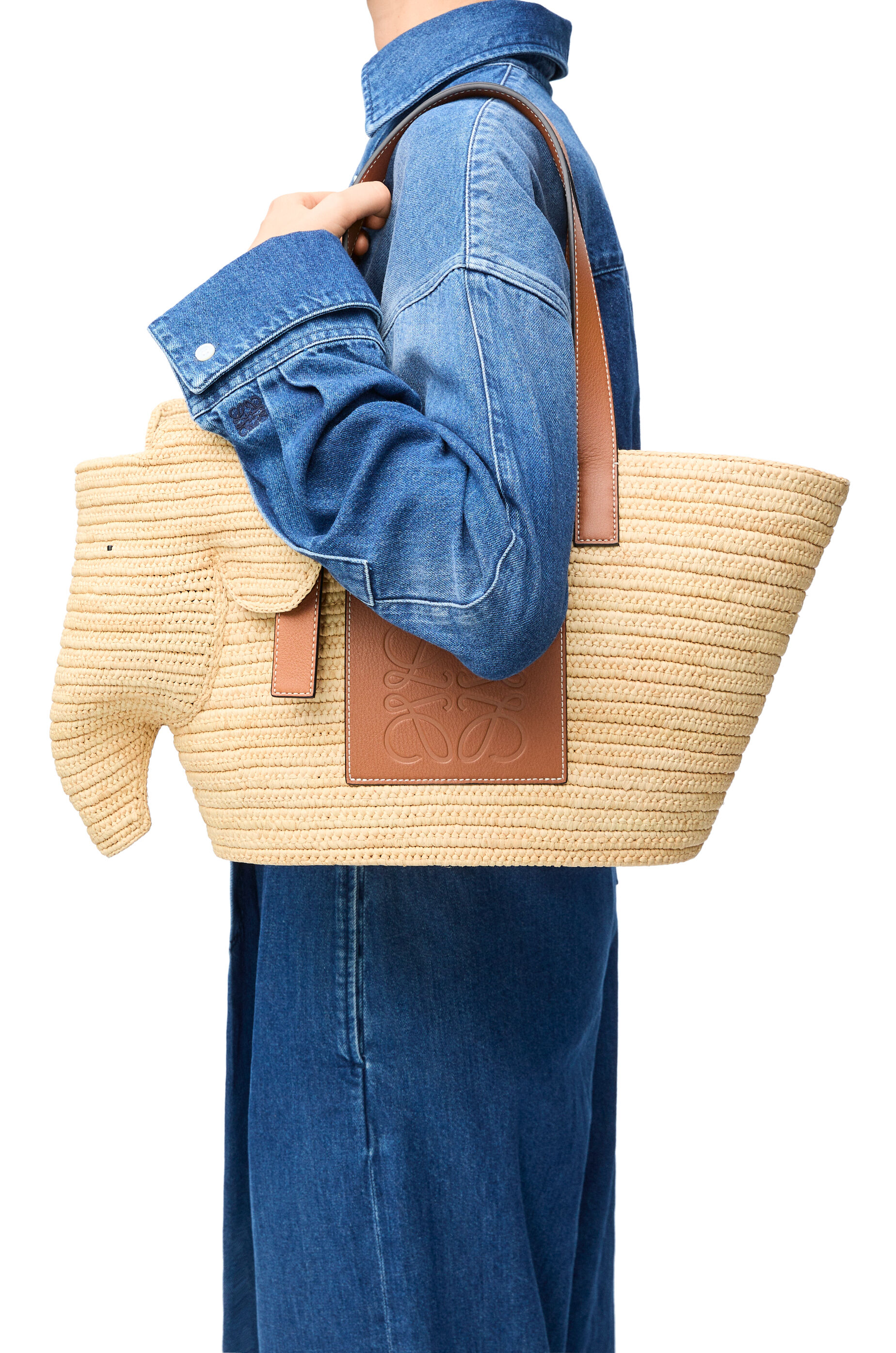 Wicker elephant bag sale