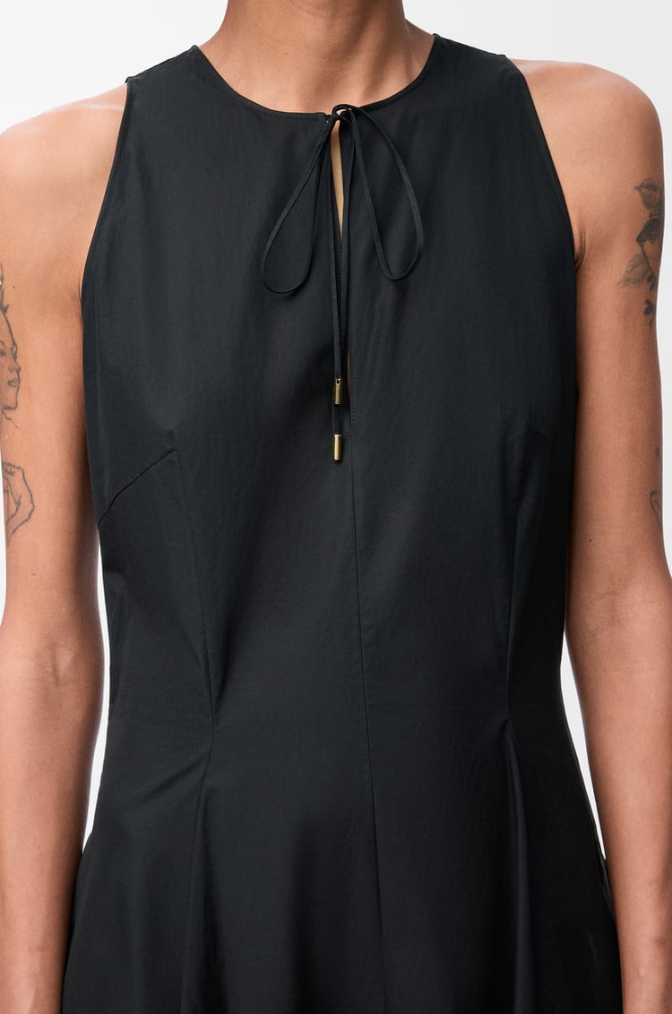 LOEWE Wrap dress in cotton Black