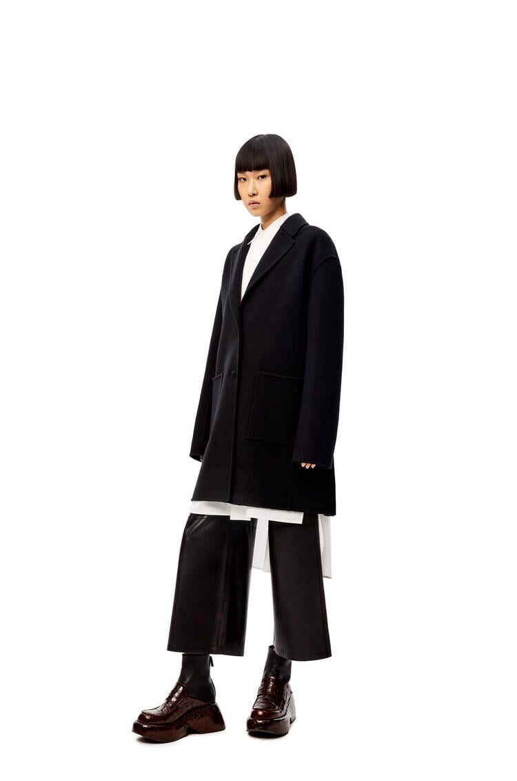 LOEWE Slit jacket in wool and cashmere Black pdp_rd