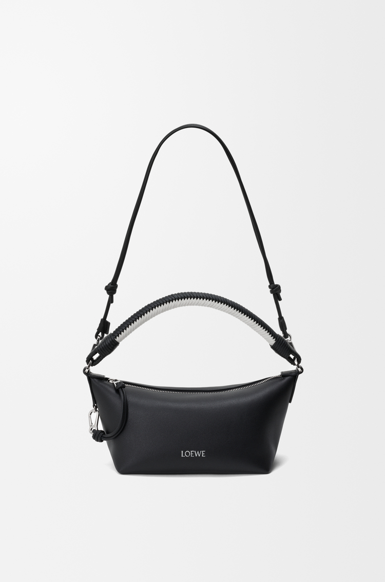 LOEWE Cala mini bag in mellow nappa lambskin Black/Soft White