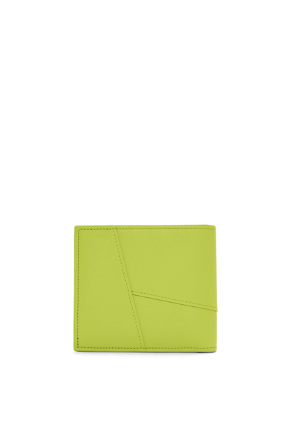 LOEWE Puzzle bifold coin wallet in classic calfskin Green Leaf plp_rd