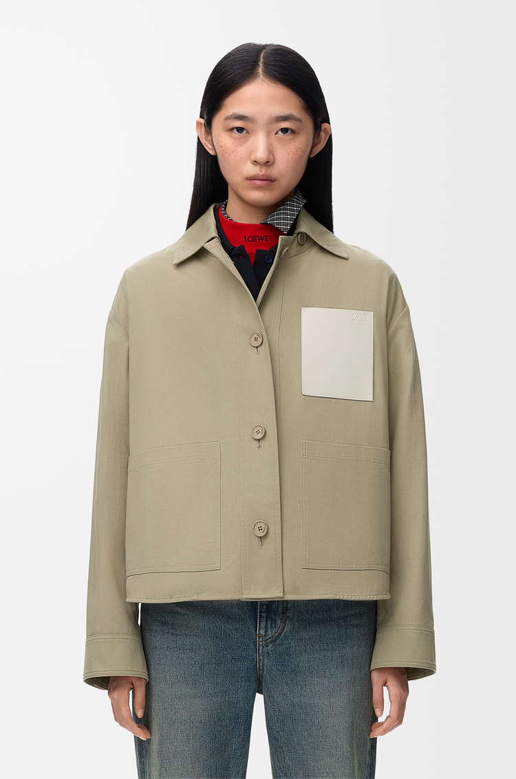 LOEWE Workwear-Jacke aus Baumwolle Helles Salbei