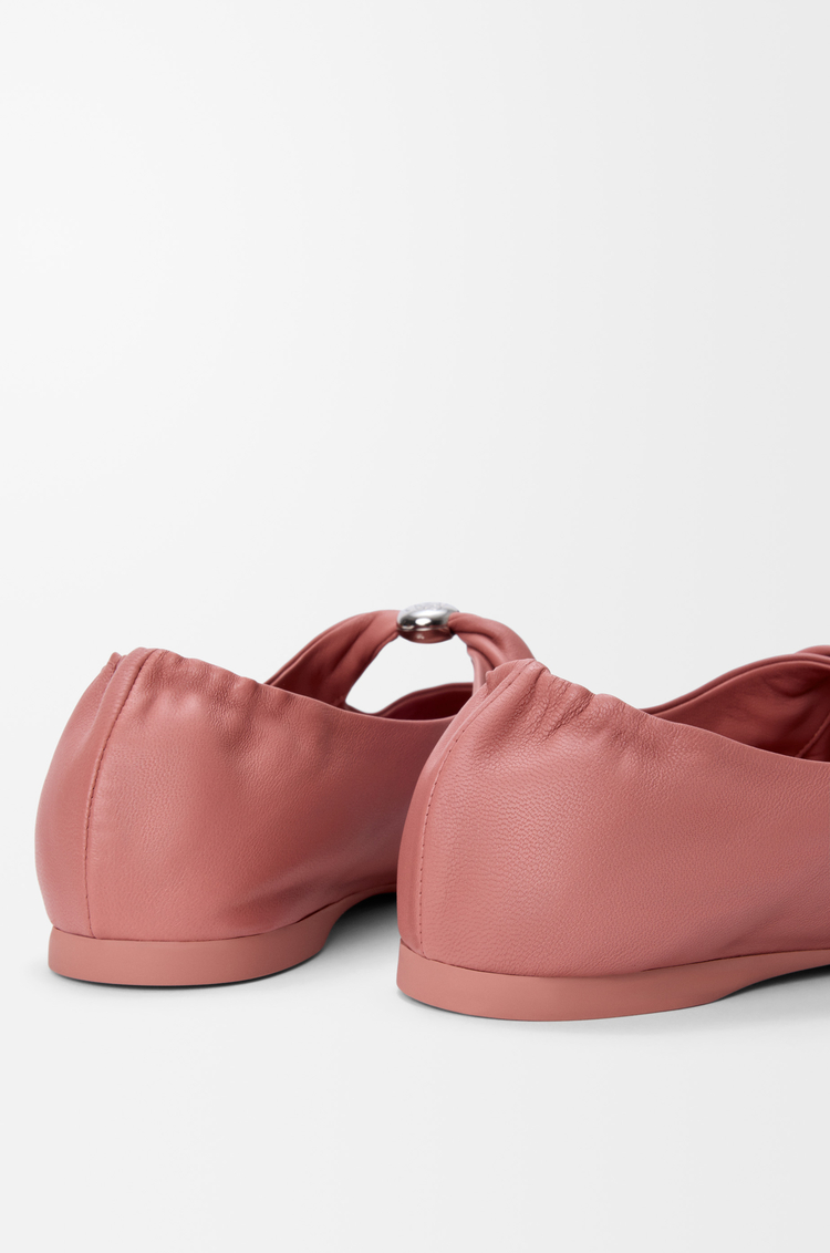 LOEWE Pebble Soft ballerina in nappa lambskin Blush