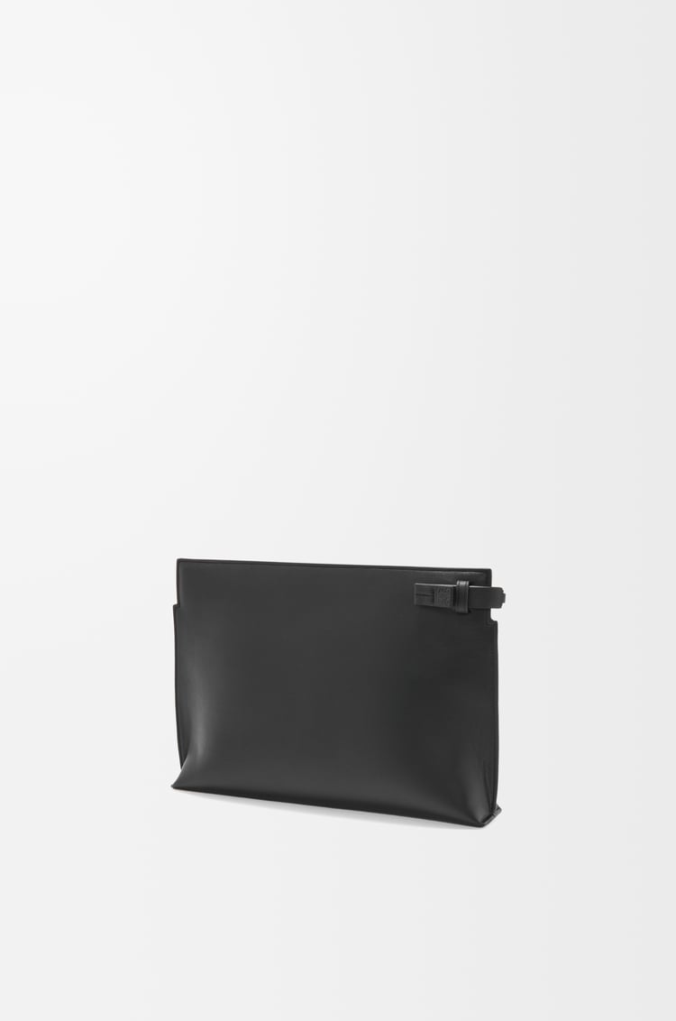 LOEWE T Pouch in satin calfskin Black
