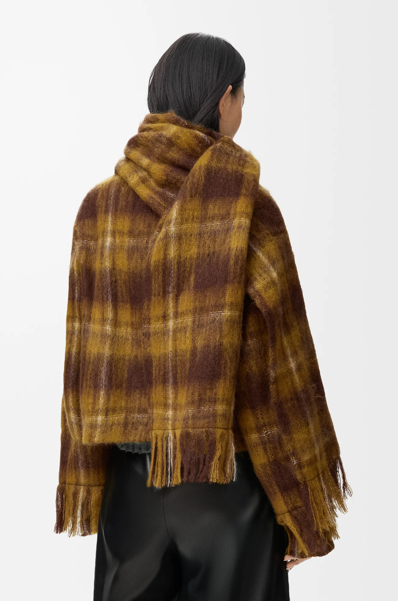 LOEWE Jacket in mohair and wool blend Yellow/Multicolor