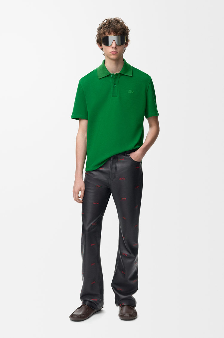 LOEWE Polo en coton Vert
