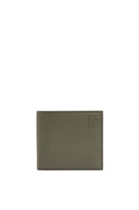 LOEWE Bifold coin wallet in soft grained calfskin Khaki Green pdp_rd