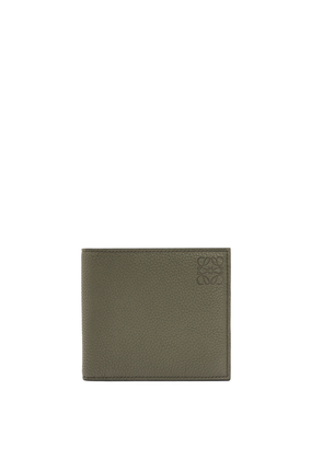 LOEWE Bifold coin wallet in soft grained calfskin Khaki Green