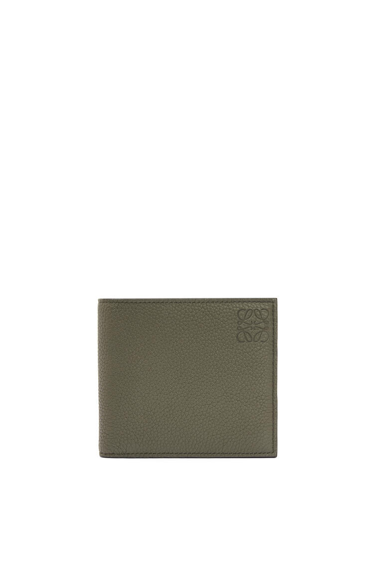 LOEWE Bifold coin wallet in soft grained calfskin Khaki Green pdp_rd