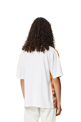 LOEWE Palm print T-shirt in cotton Soft White/Multicolour