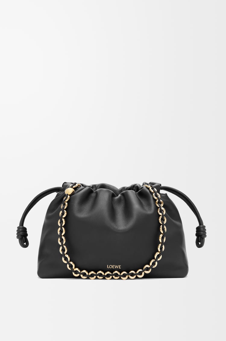 LOEWE 中号柔软纳帕羊皮革 Flamenco Purse 手袋 黑色