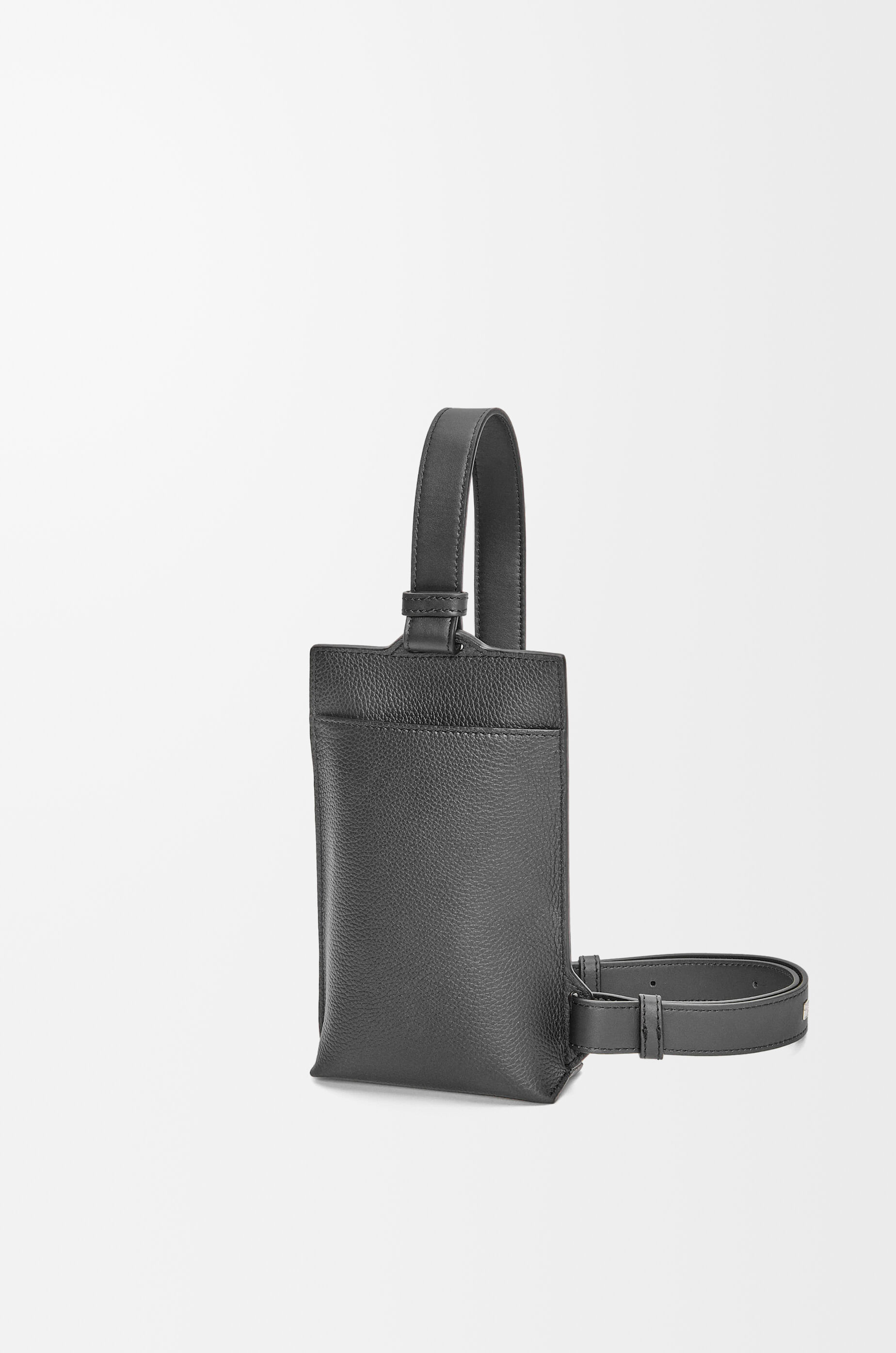 バーティカル Tポケット（ソフトグレインカーフ） グレー - LOEWE