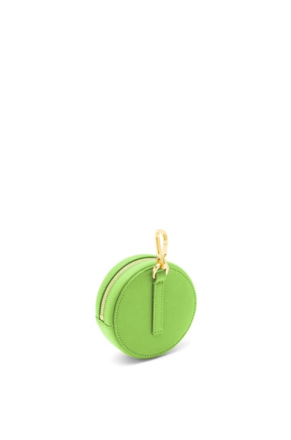LOEWE Inflated Anagram cookie  charm in silk calfskin Pea Green Glaze plp_rd