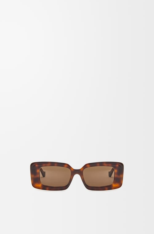LOEWE Gafas de sol rectangulares Marrón Habano