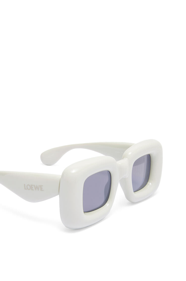 LOEWE Inflated rectangular sunglasses in acetate Grey