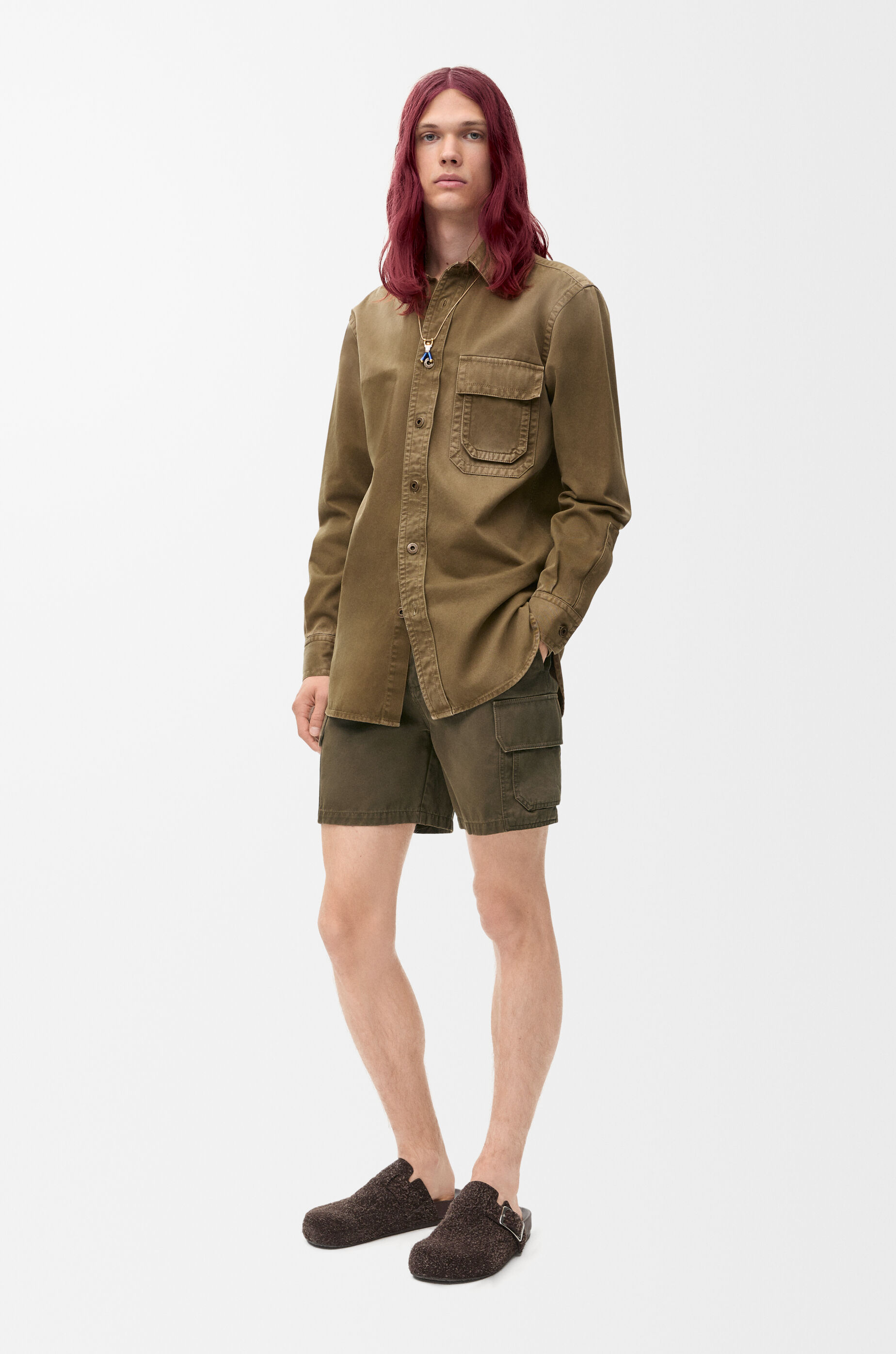 カーゴ ショーツ（コットン） カーキグリーン - LOEWE