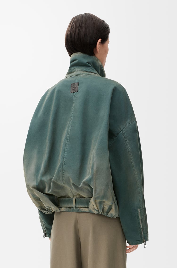 LOEWE Chaqueta globo en algodón Azul Pizarra Washed