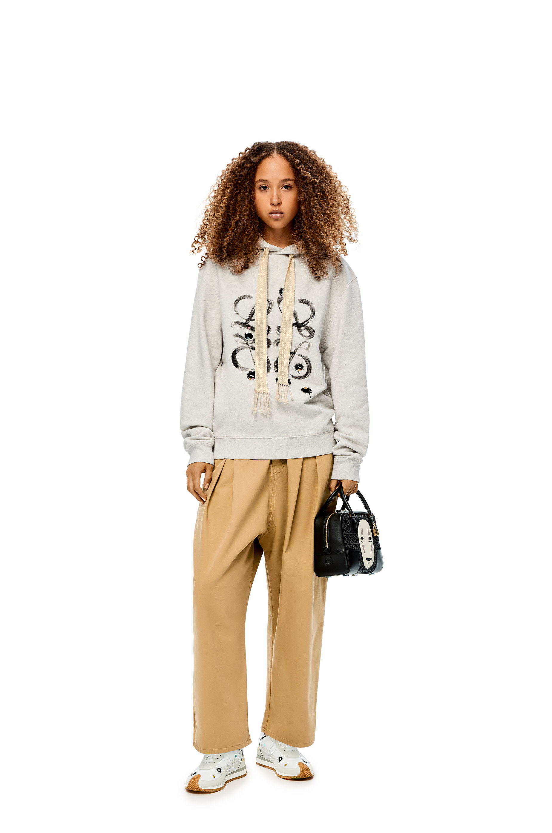 新品入荷 フーディー コットン LOEWE アナグラム ロエベ - パーカー 