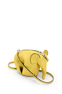 LOEWE Elephant mini bag in classic calfskin Yellow