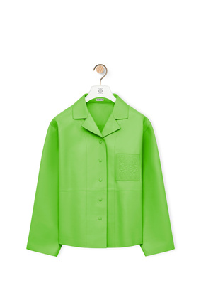 LOEWE Anagram pyjama blouse in nappa Fluo Green
