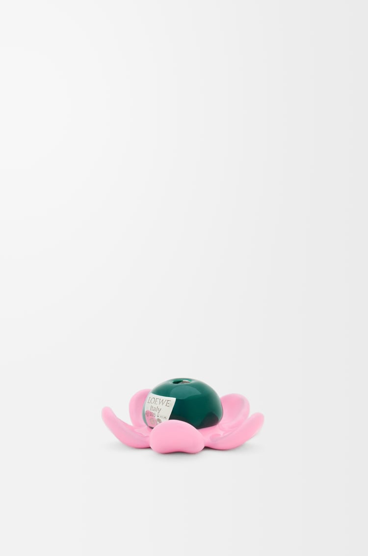LOEWE Colgante Flower Hat en plata de ley Plateado/Rosa