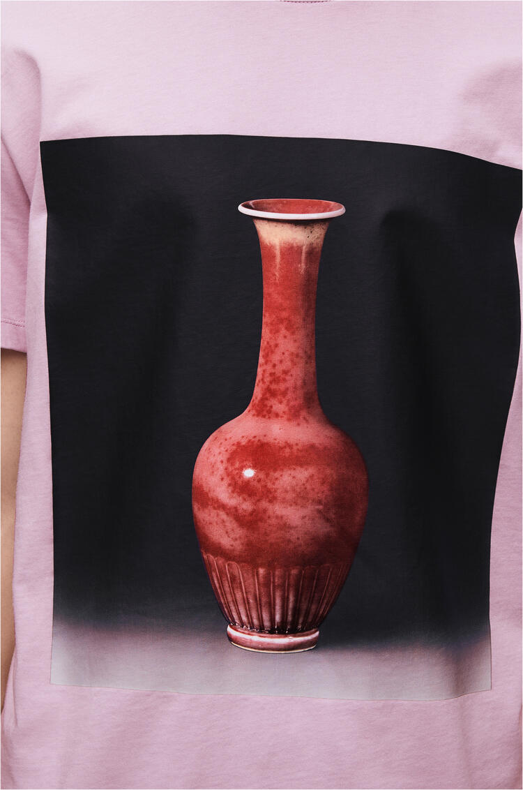 LOEWE Camiseta en algodón con estampado de cerámica Lila