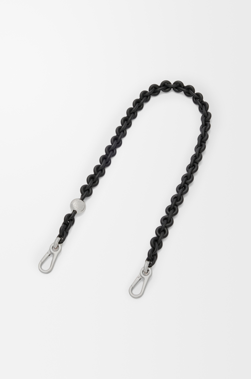 LOEWE Correa de cadena con eslabones circulares en piel de ternera Negro