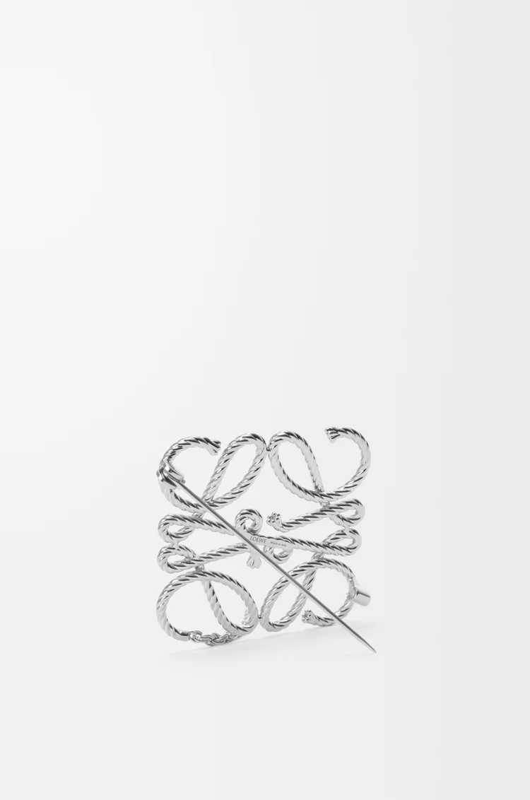 LOEWE Broche Anagram Plata