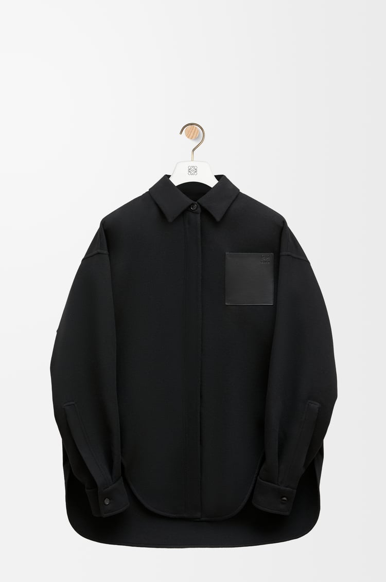 LOEWE オーバーシャツ（ウール&カシミヤ） ブラック