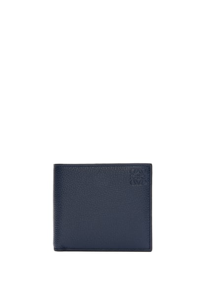 LOEWE Bifold wallet in soft grained calfskin 深海軍藍