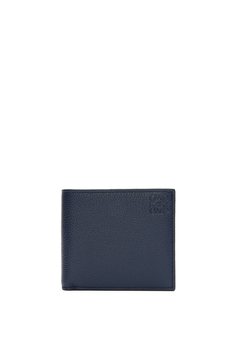 LOEWE Bifold wallet in soft grained calfskin Deep Navy