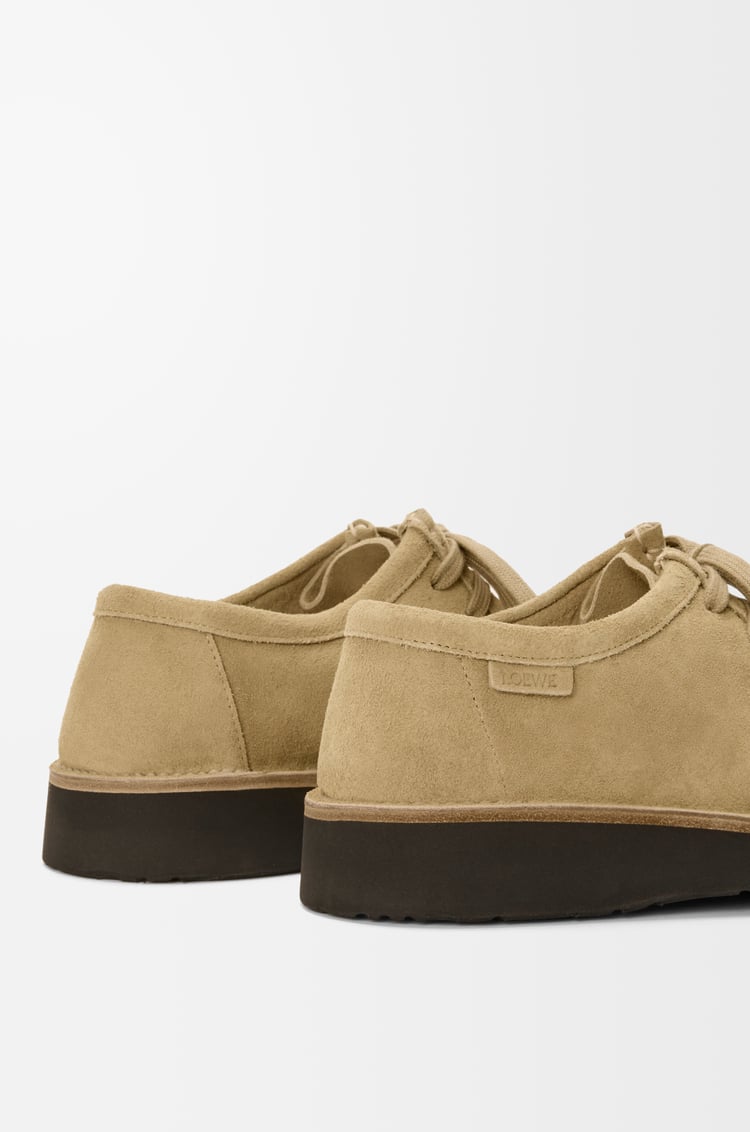 LOEWE ファロ レースアップ（スエードカーフ） サハラ