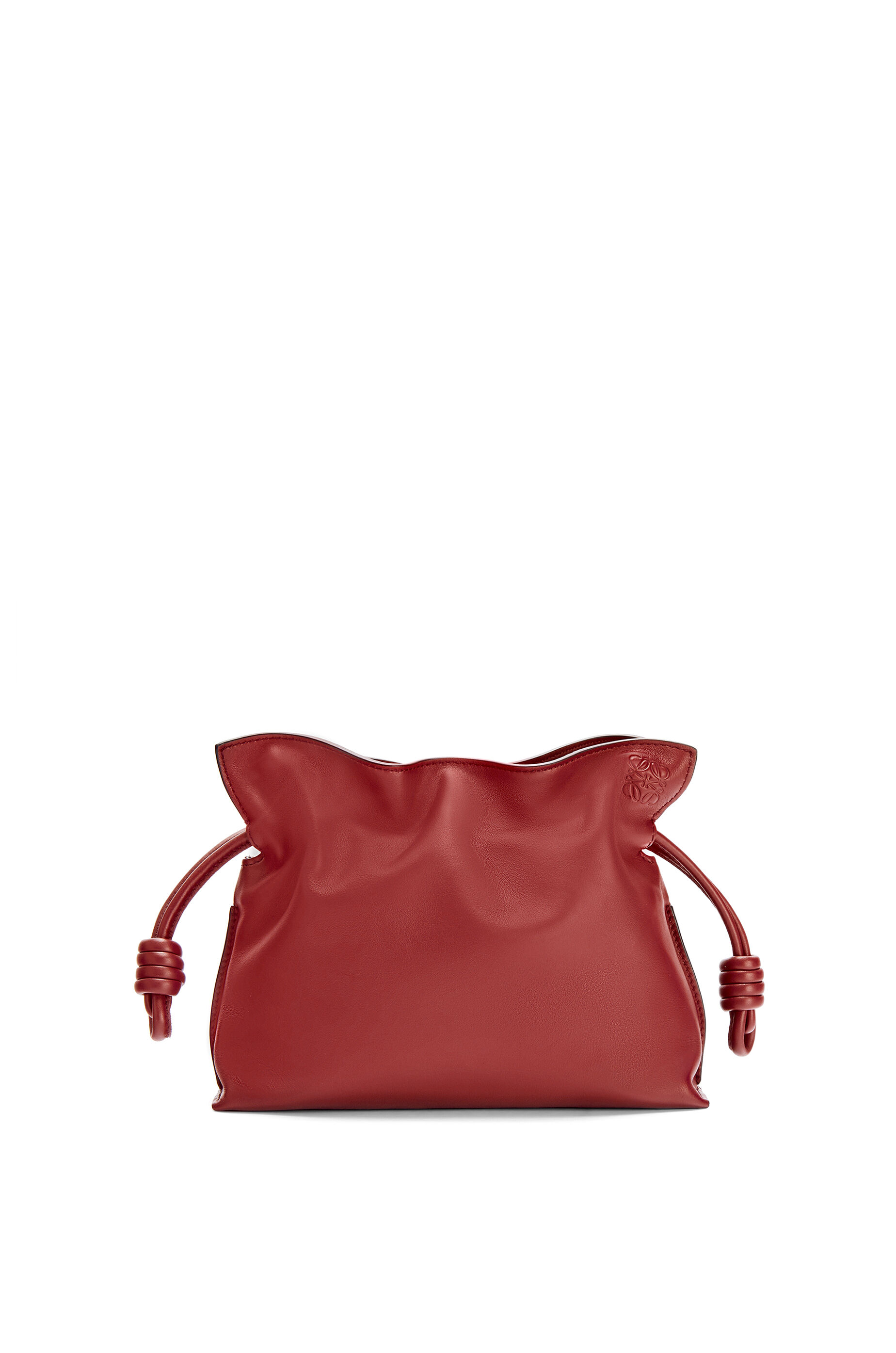 Bolso Flamenco clutch mini en piel napa Rojo Tostado - LOEWE