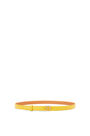 LOEWE Goya Anagram belt in smooth calfskin Yellow/Gold