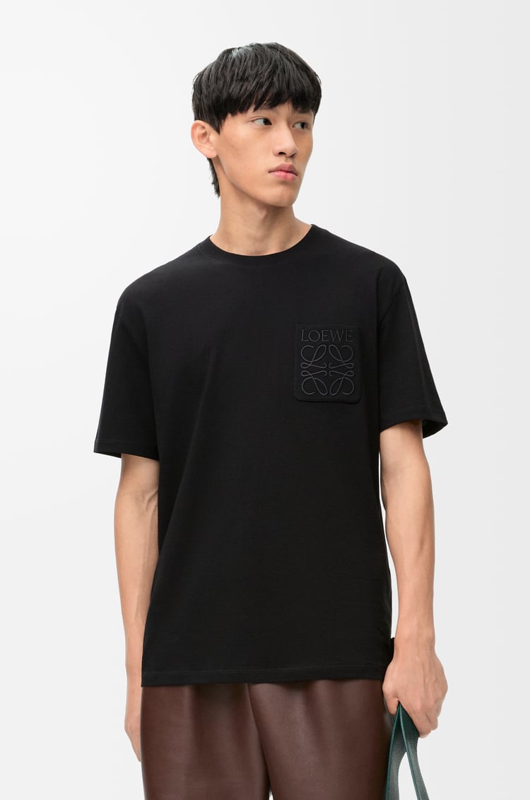 LOEWE Camiseta de corte holgado en algodón Negro