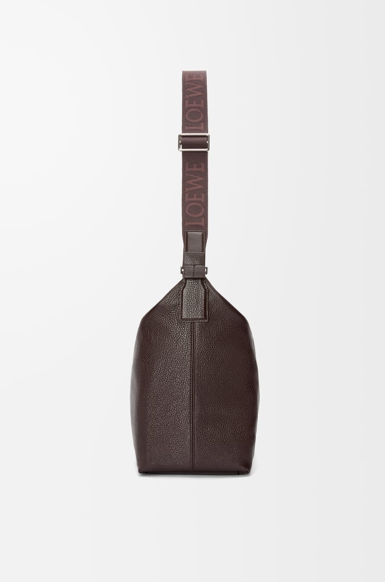 LOEWE Cubi crossbody bag in supple grained calfskin Oxblood