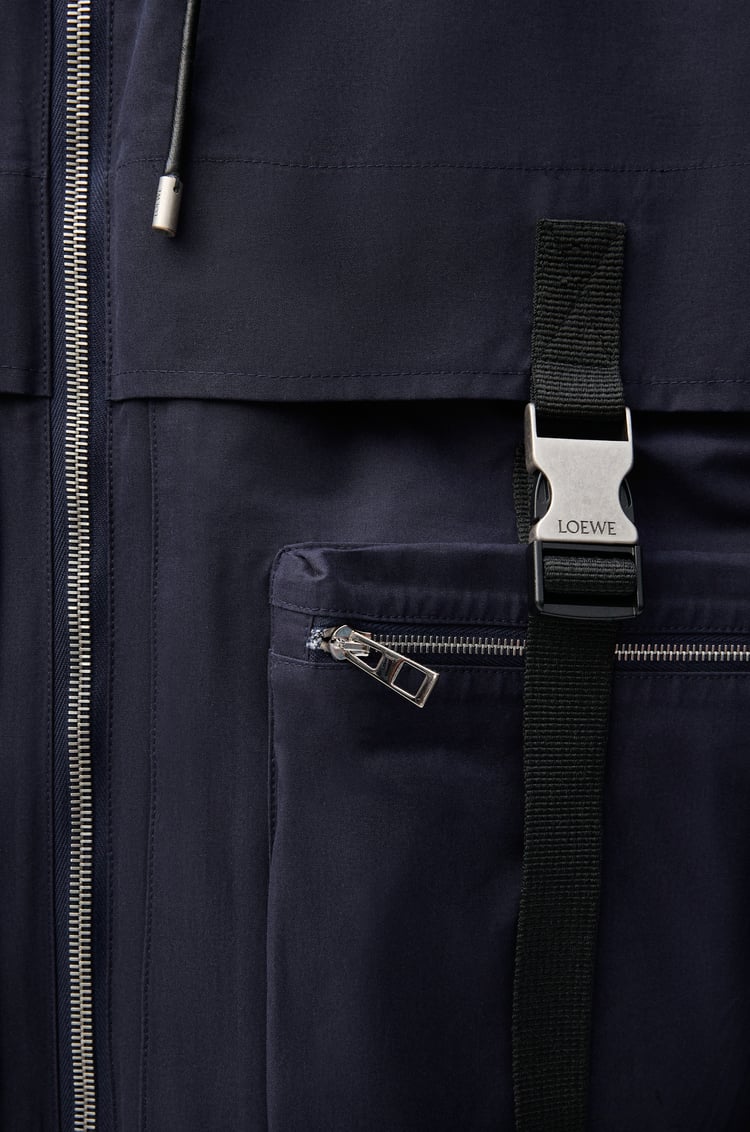 LOEWE パーカー（コットン） ネイビーブルー