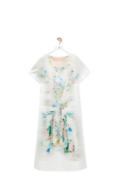 LOEWE Dress in silk White/Multicolor