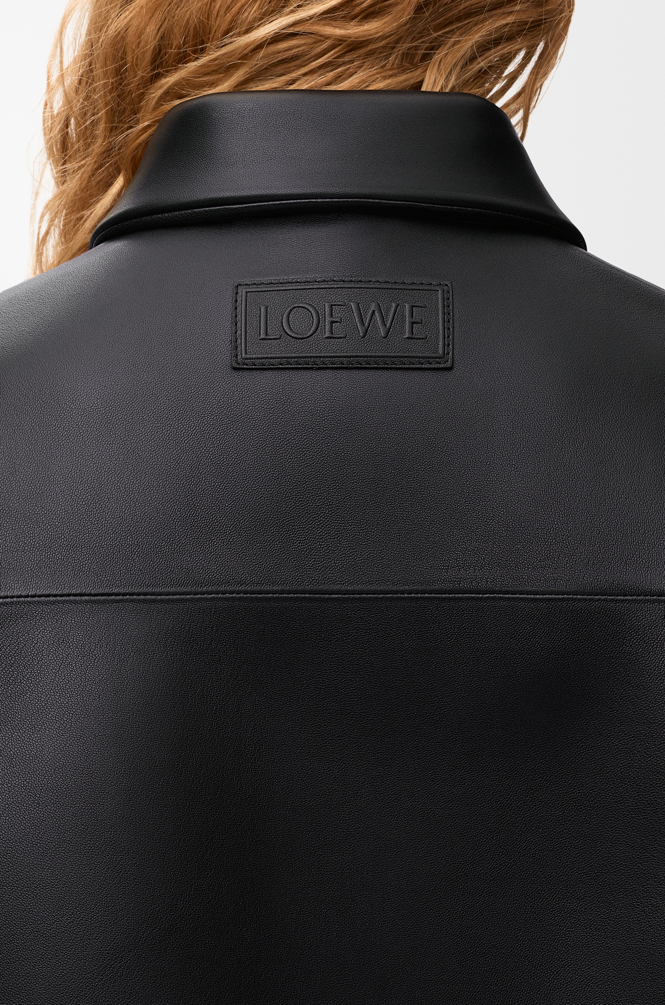 LOEWE Chaqueta en piel napa de cordero Negro