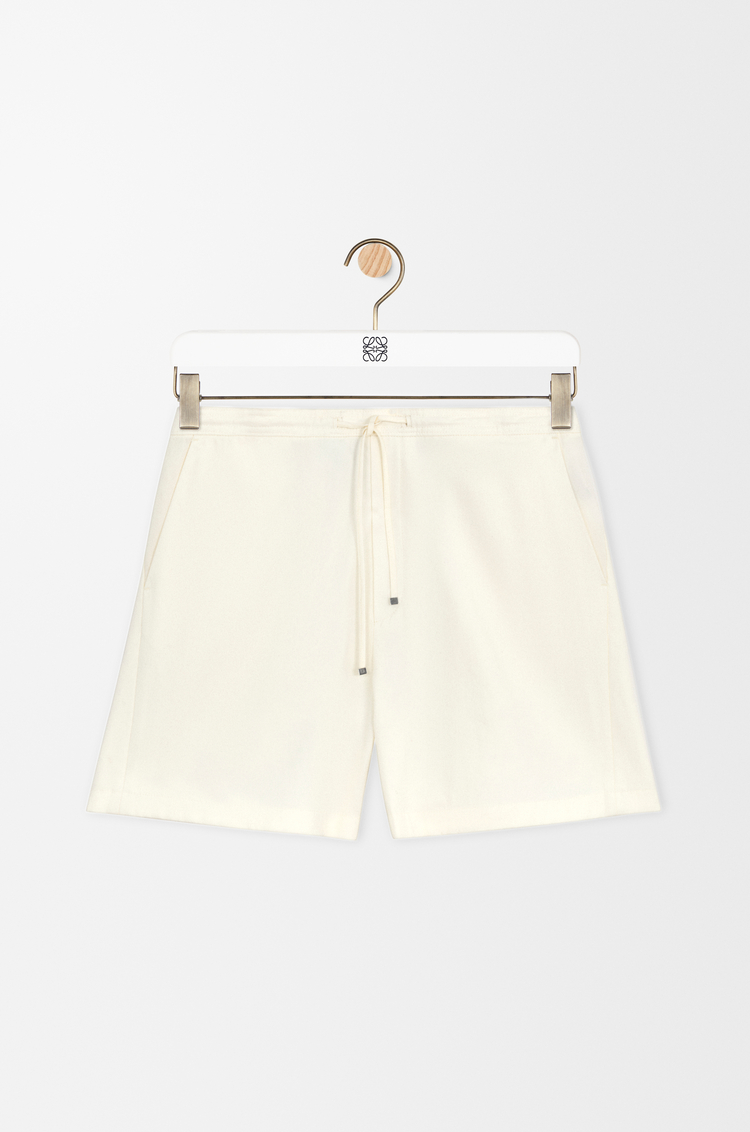 LOEWE Shorts in lyocell Ivory