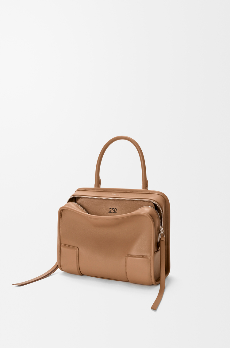LOEWE Small Amazona 180 bag in soft calfskin Mocha