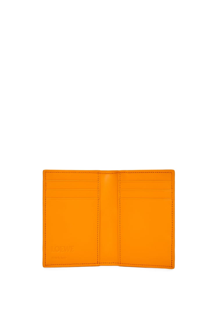 LOEWE Puzzle bifold cardholder in classic calfskin Bright Mandarin