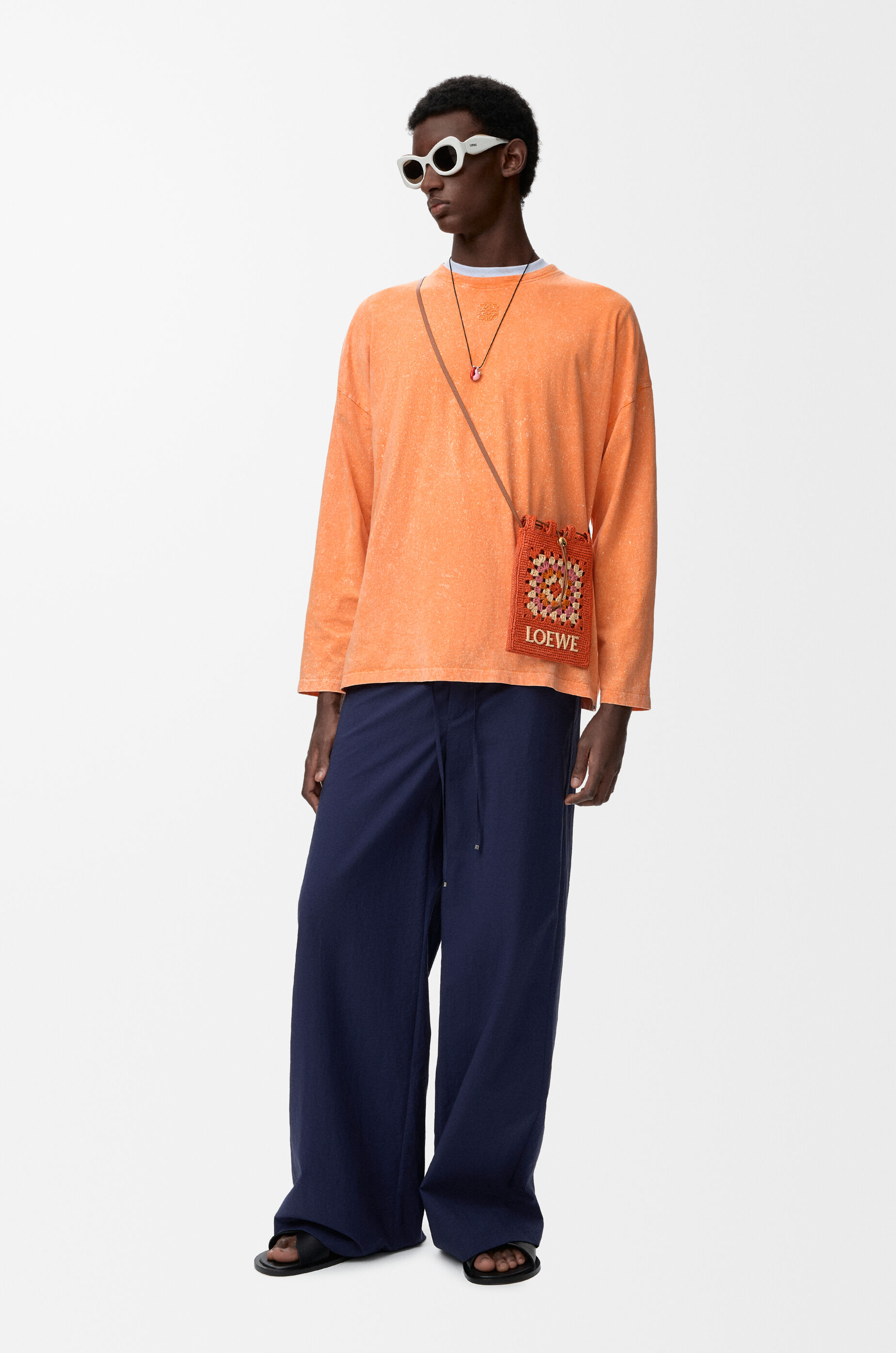 ロングスリーブ Tシャツ（コットン） オレンジ - ロエベ 日本 公式サイト