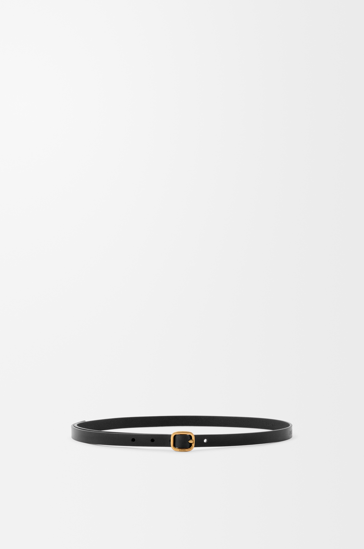 LOEWE 經典小牛皮柔軟皮帶 黑色