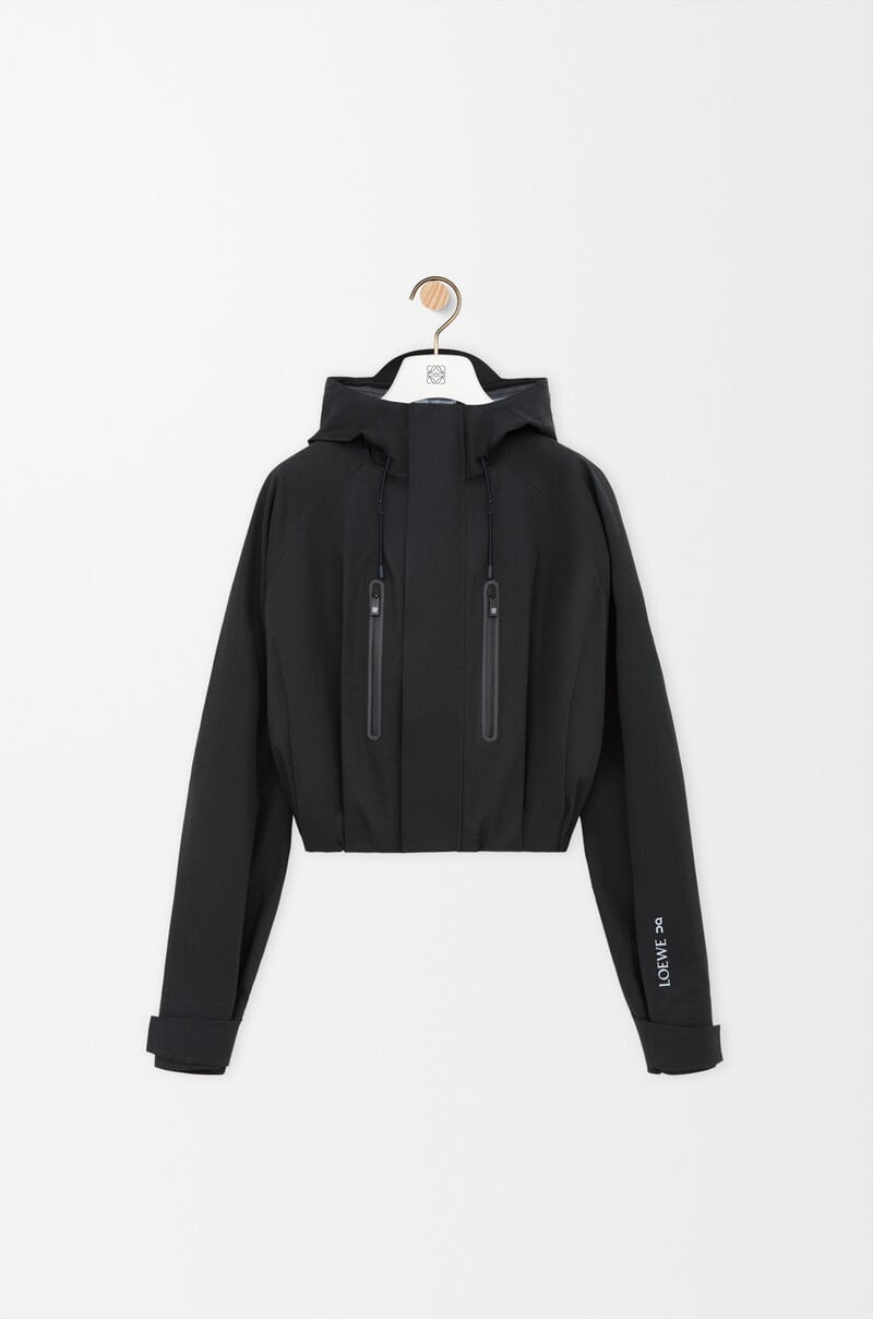 Cropped parka in technical cotton shell by LOEWE