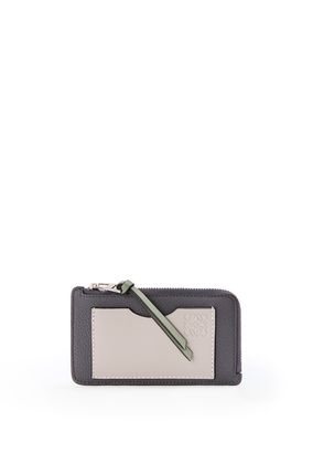 LOEWE Coin cardholder in soft grained calfskin Anthracite/Ghost plp_rd