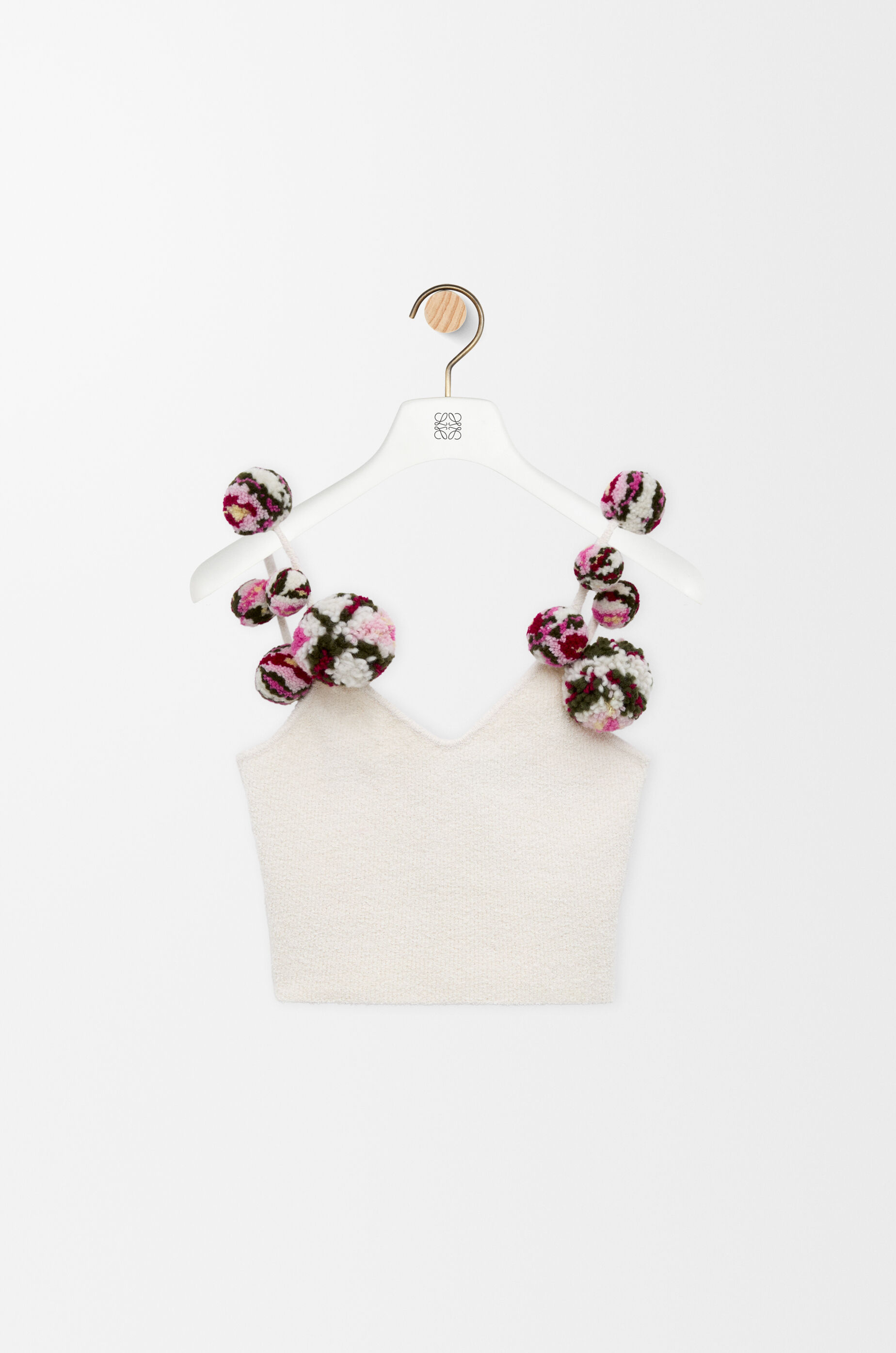 LOEWE Top in cotton blend White/Multicolor